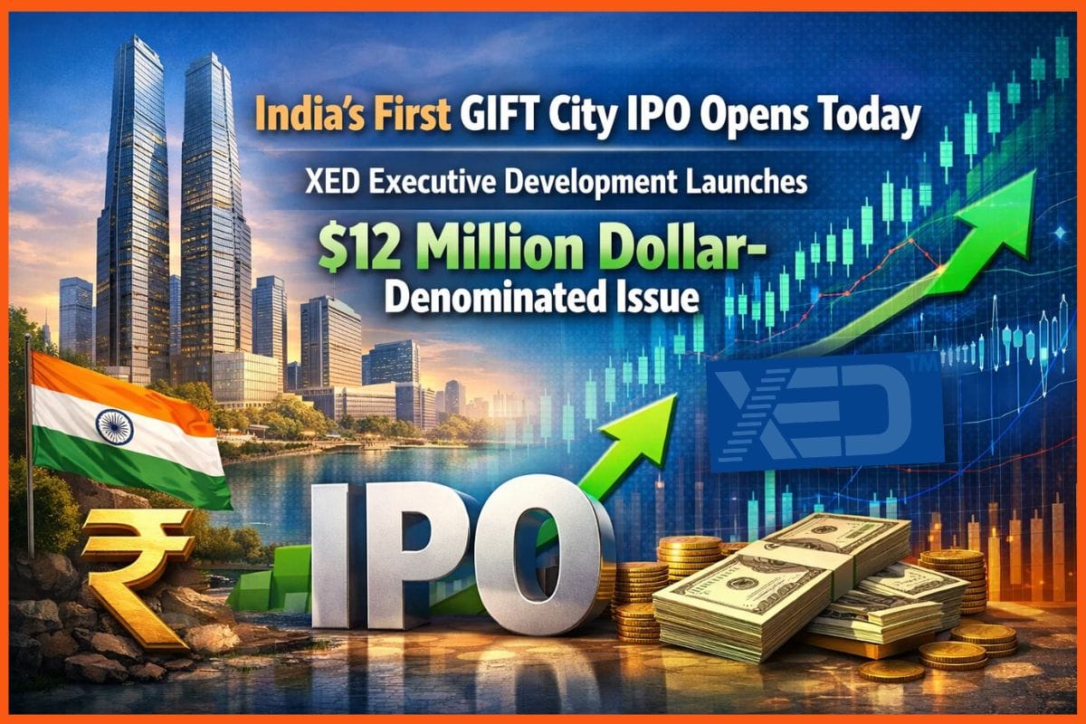India’s First GIFT City IPO Opens Today: XED Executive Development Launches $12 Million Dollar-Denominated Issue at $10–$10.5 Per Share