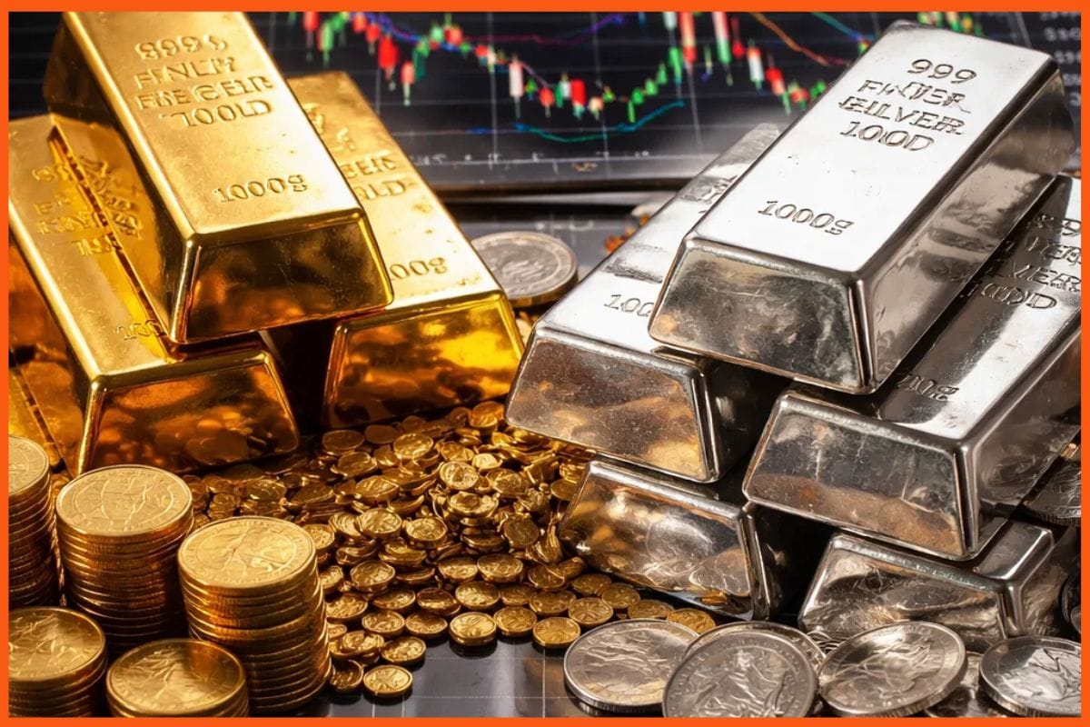 Gold and Silver Prices in India on 24 March 2026: Gold Prices Fall for 10th Straight Day, Silver Jumps ₹5,000/kg at Market Close