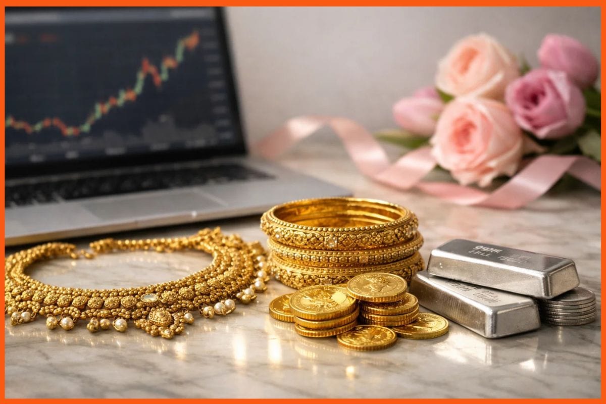 Gold and Silver Rates on Women’s Day (8 March 2026): 24K Gold Near ₹1.64 Lakh per 10g, Silver Around ₹2.9 Lakh/kg