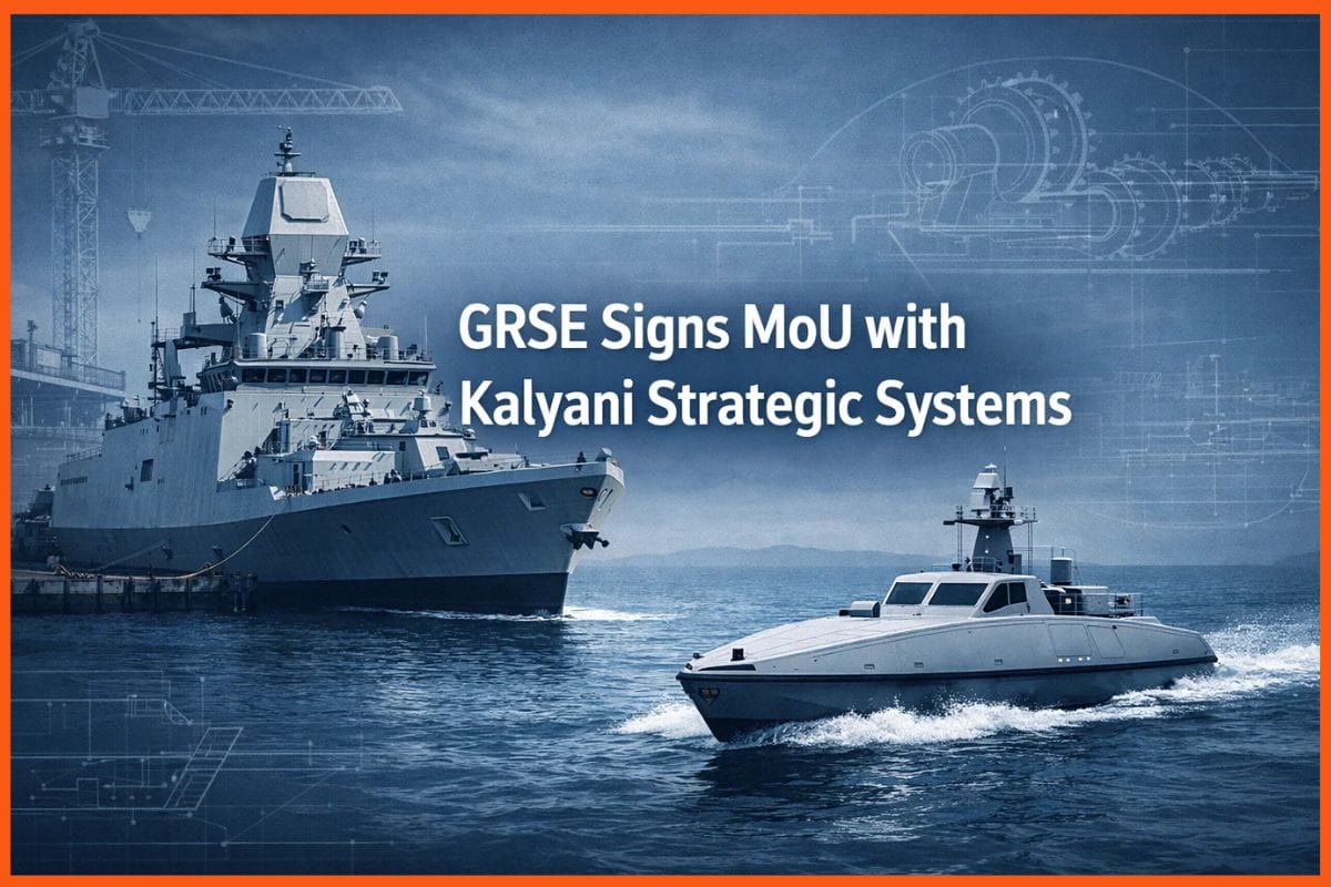 GRSE Shares Surge Nearly 5% on INR 50,000 Crore Order Book MoU with Kalyani Strategic Systems