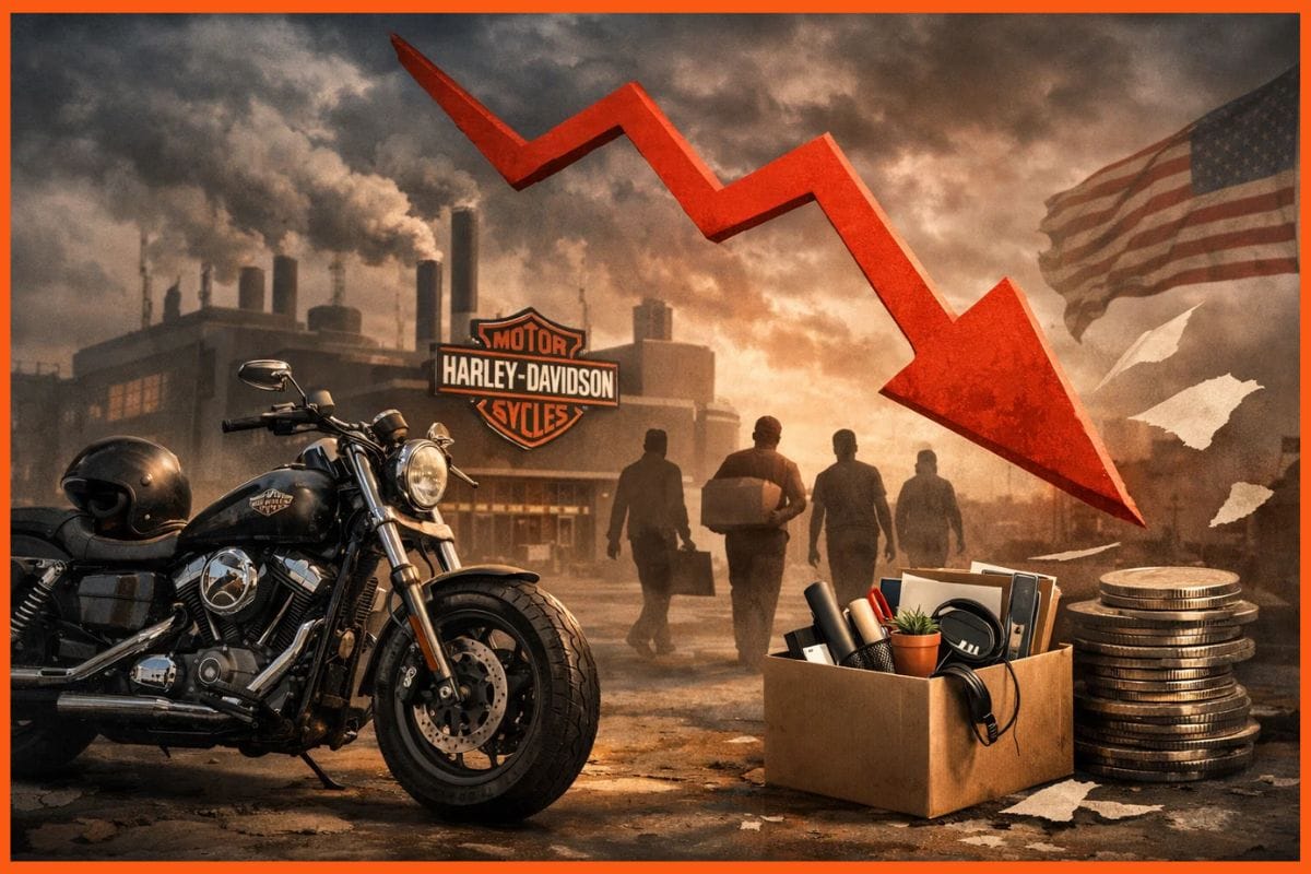 Harley-Davidson announces layoffs following 26% profit decline