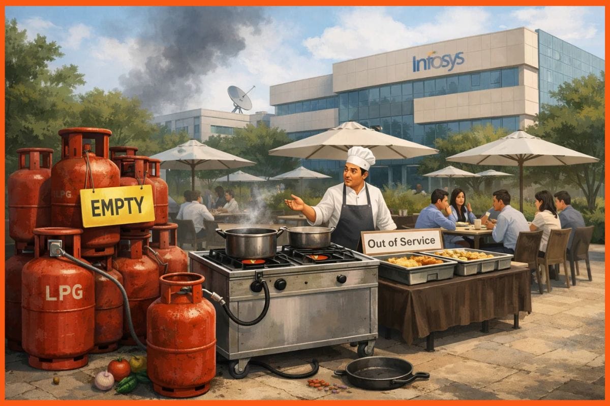 LPG supply crunch impacts catering services at Infosys campuses