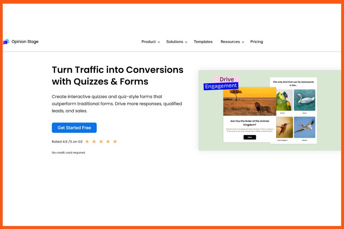 Opinion Stage Quiz Maker