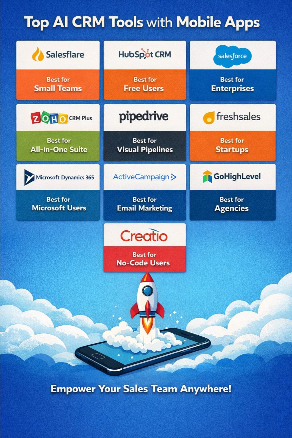 Best AI CRM Tools with Mobile Apps
