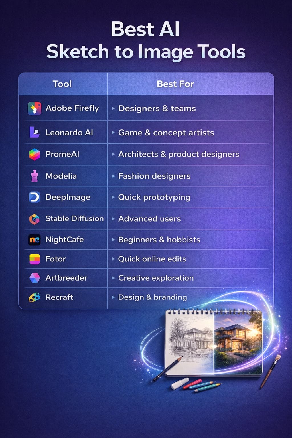 Best AI Sketch to Image Tools