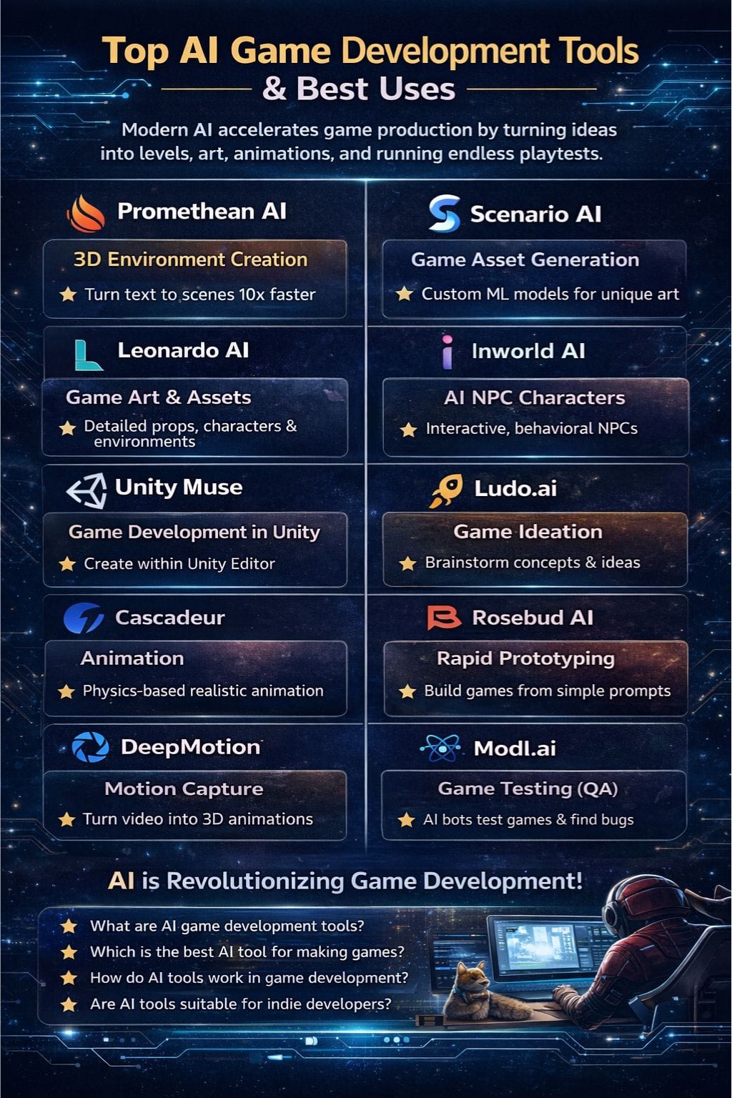 Top AI Game Development Tools