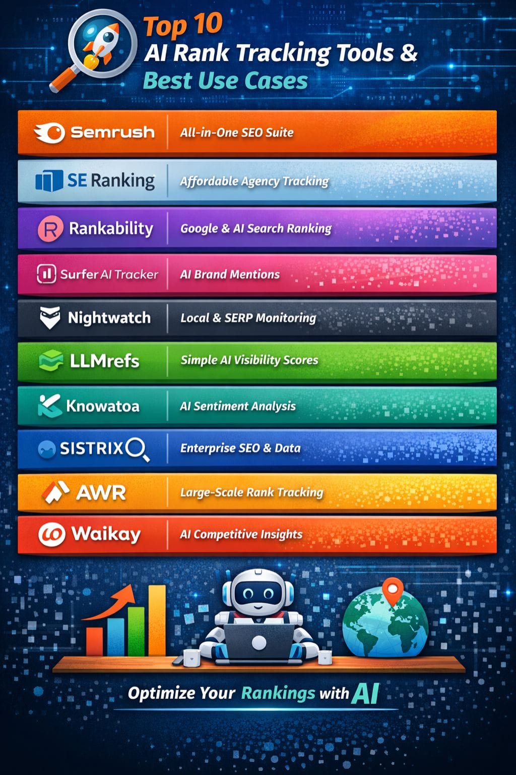 Best AI Rank Tracking Tools and their Best Use Cases