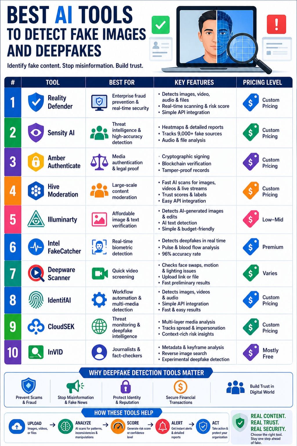 Best AI Tools to Detect Fake Images and Deepfakes