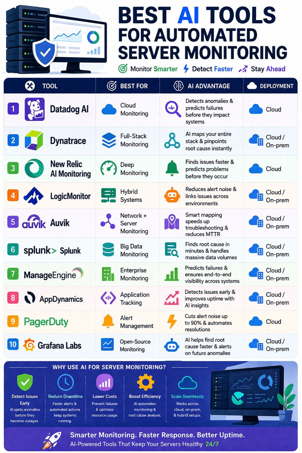 Best AI Tools for Automated Server Monitoring