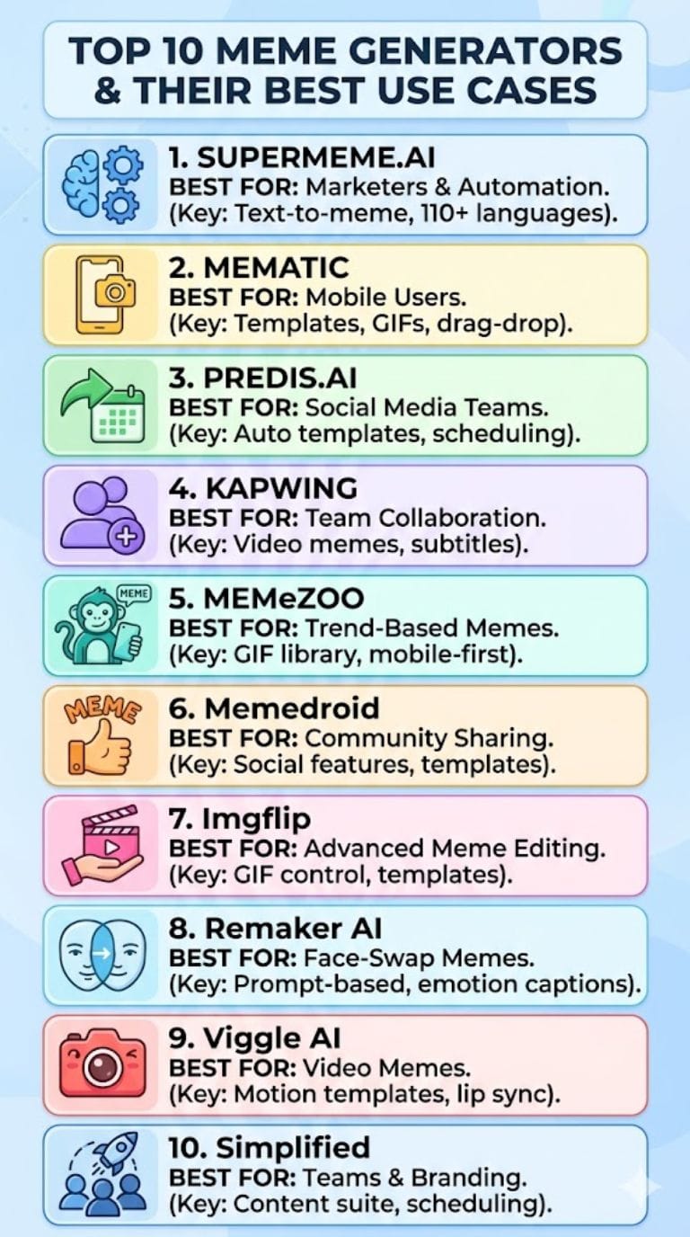 Best AI Meme Generators and Their Use Cases