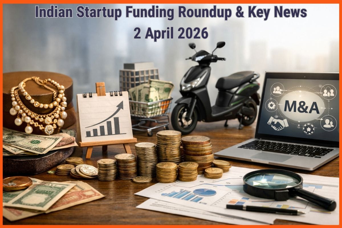 Daily Indian Startup Funding & Key News - 2 April 2026: Palmonas Raises $40 Mn, Dhan Eyes Infinyte Club Acquisition