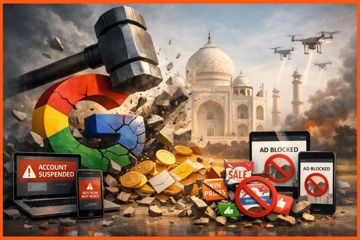 Google cracks down in India, suspends 1.7 million accounts and blocks 483 million ads