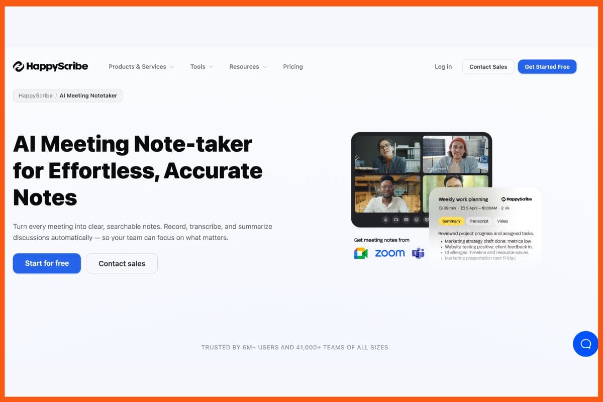 HappyScribe - Best AI Transcription Tools