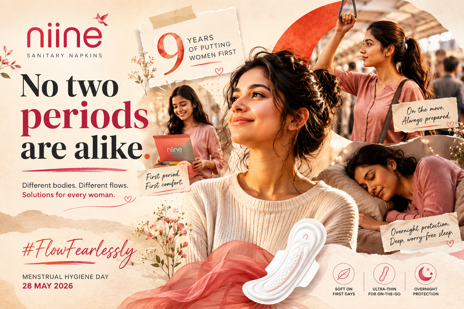 Niine’s Menstrual Hygiene Day Campaign Puts Real Women, Not Brand Narratives, at the Centre of Period Conversations