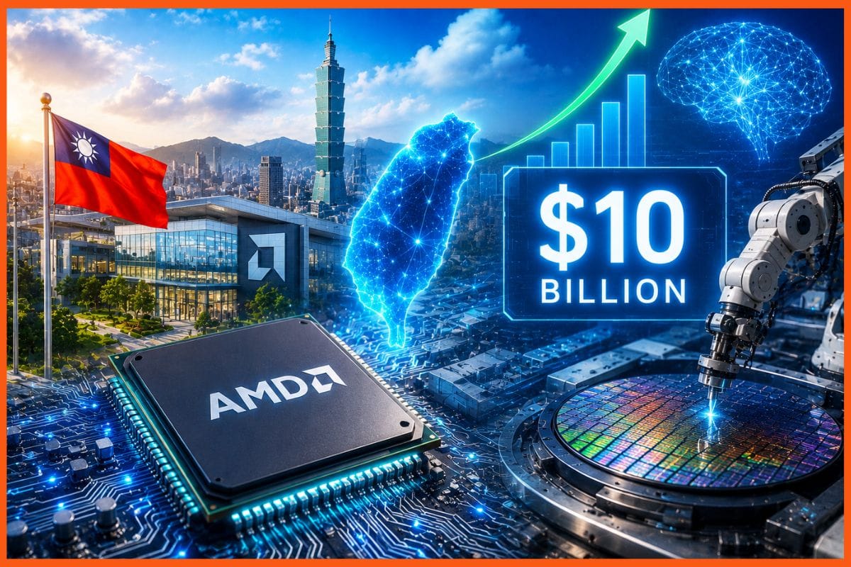 AMD to invest $10 billion in taiwan AI chip expansion amid competition with NVIDIA