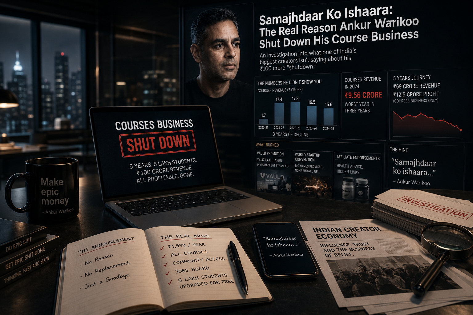 Samajhdaar Ko Ishaara: The Real Reason Ankur Warikoo Shut Down His Course Business