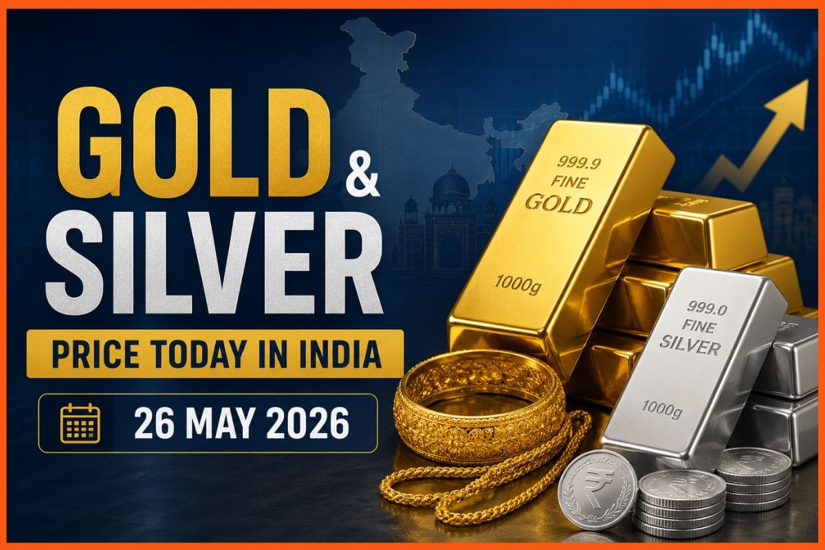 Gold and Silver Price Today in India, 26 May 2026: US Strikes Iran Again - Gold Falls ₹1,000 and Silver Drops ₹5,000 as Peace Deal Hopes Collapse