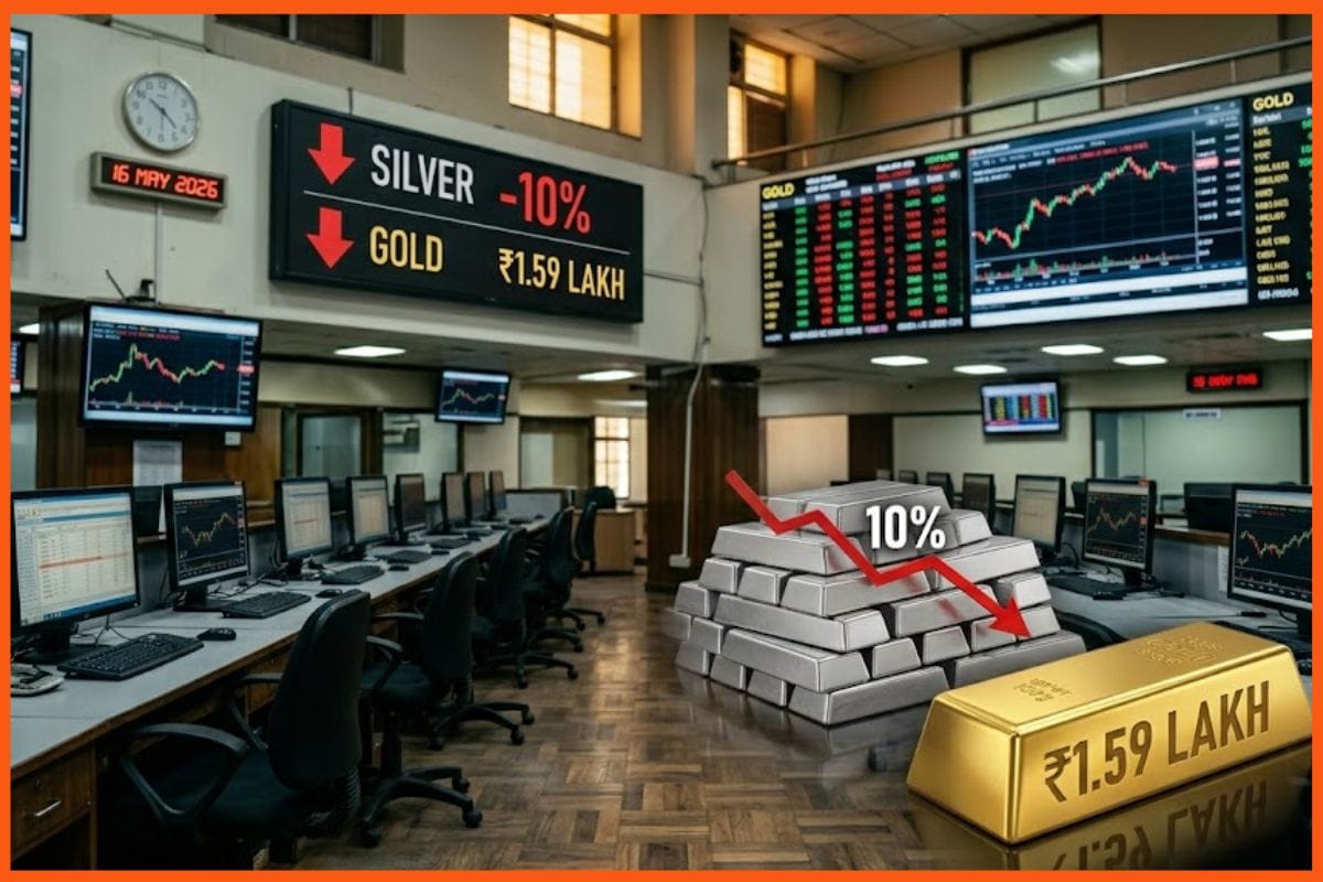 Gold and Silver Price Today in India, 16 May 2026: Silver Crashes 10% as Trump-Xi Summit Ends Without a Deal, Gold Falls to ₹1.59 Lakh