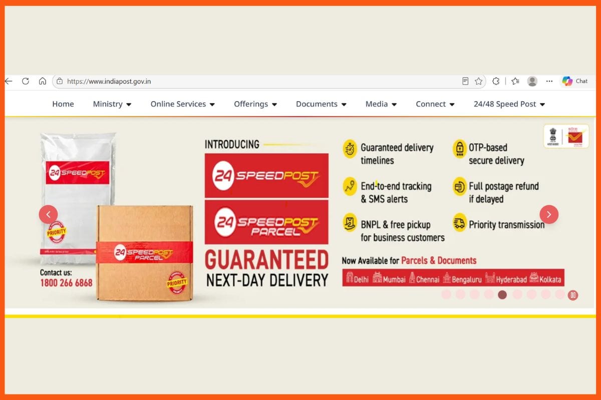 Top Courier Franchise in India - India Post