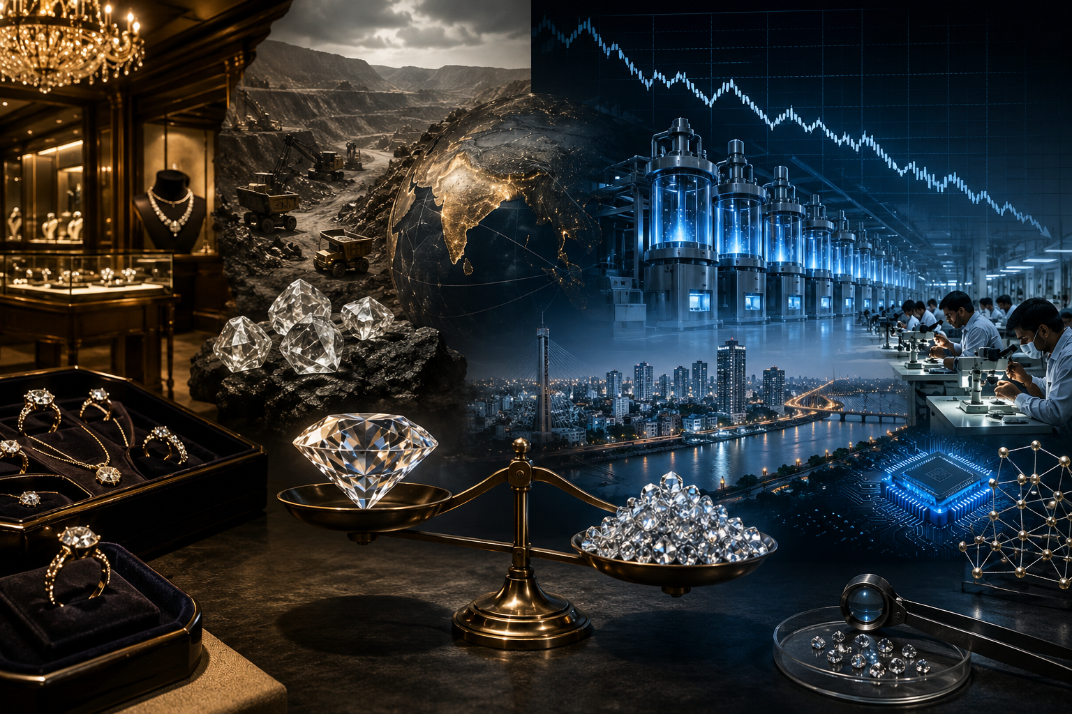 De Beers Is Out. India Now Polishes More Lab-Grown Diamonds Than Natural.