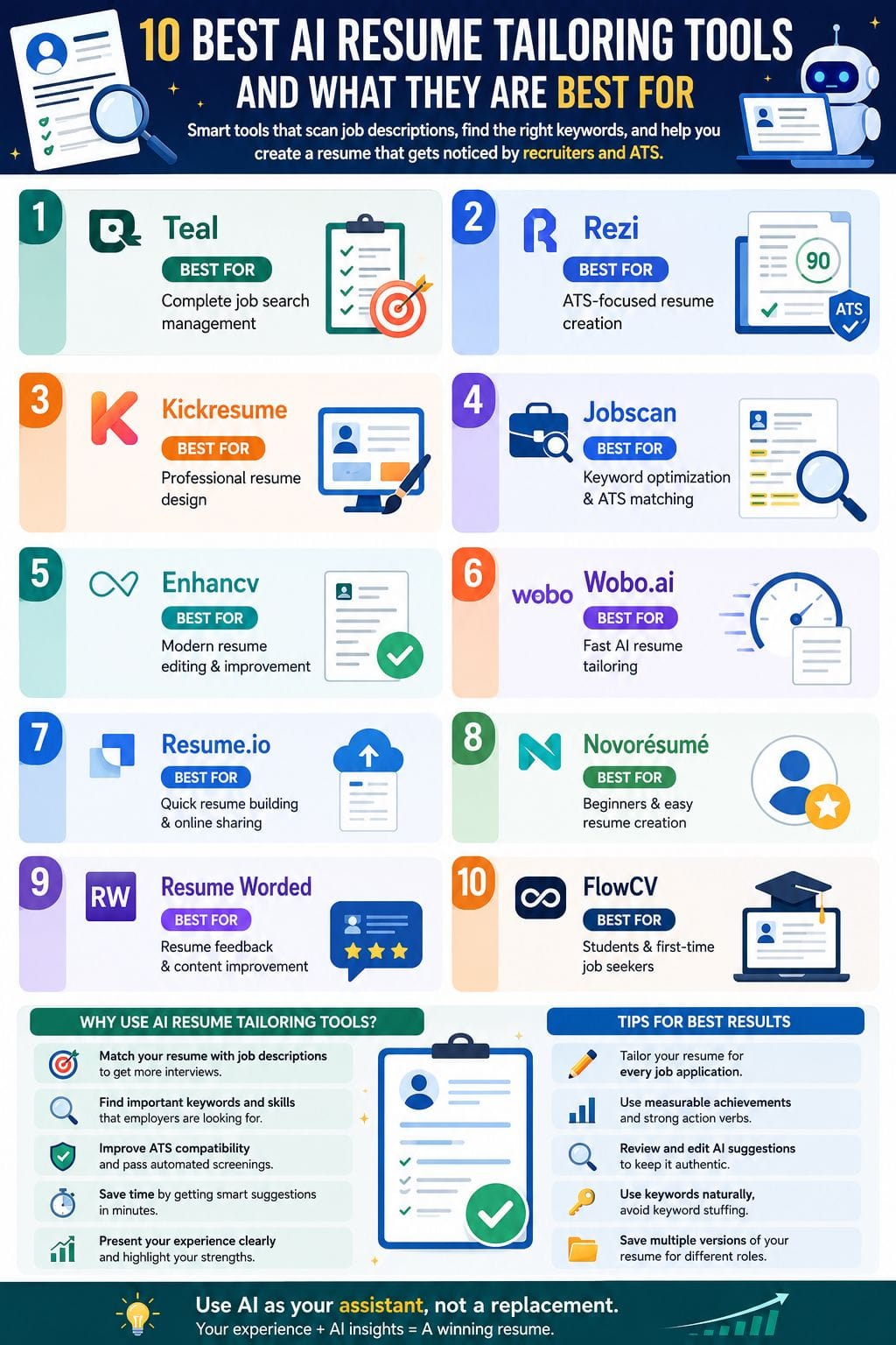 Top AI Resume Tailoring Tools