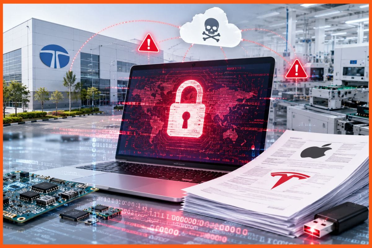 Cyberattack on Tata Electronics claims to leak Apple, Tesla confidential data
