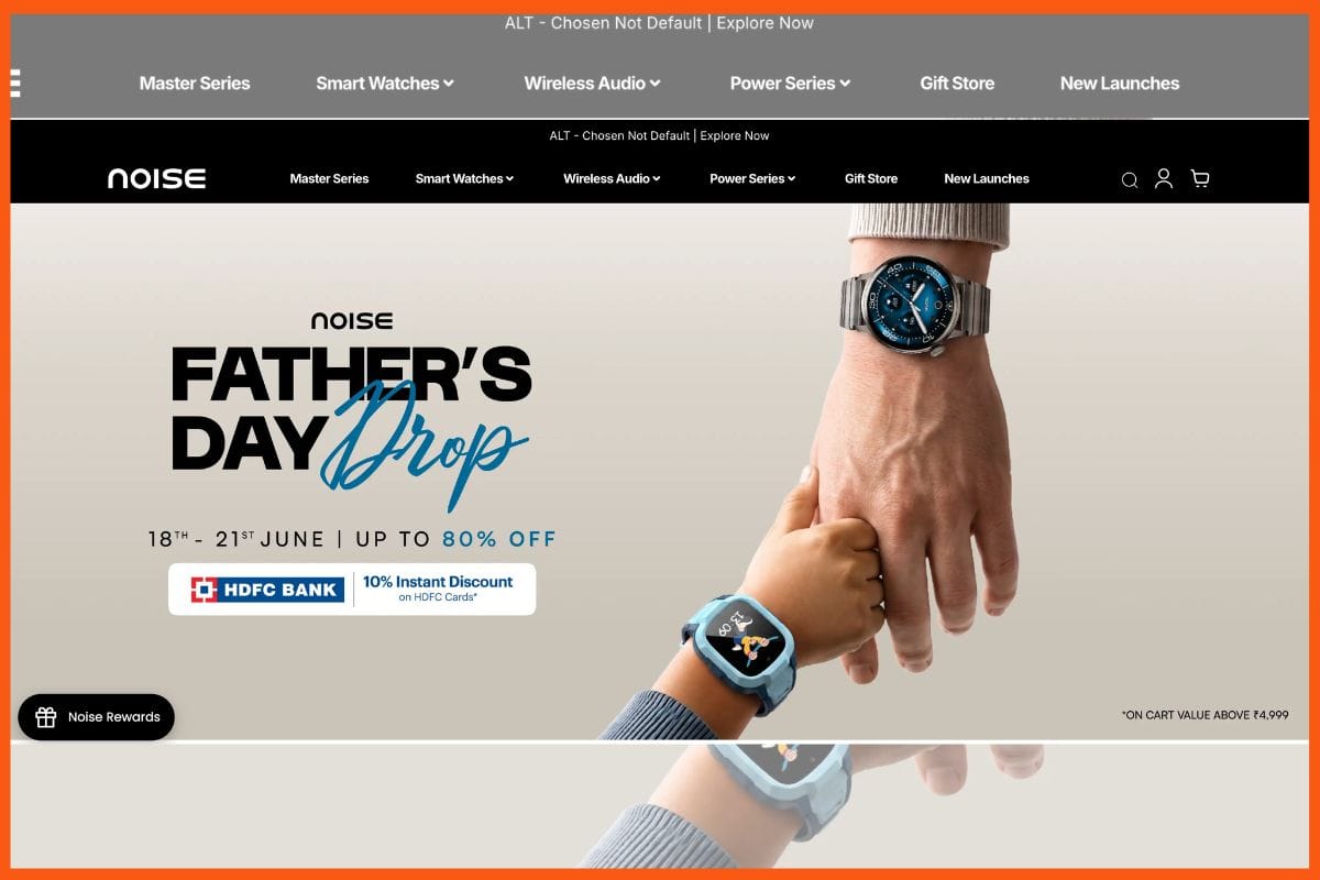 Noise - Indian Brands for Father’s Day Gifting