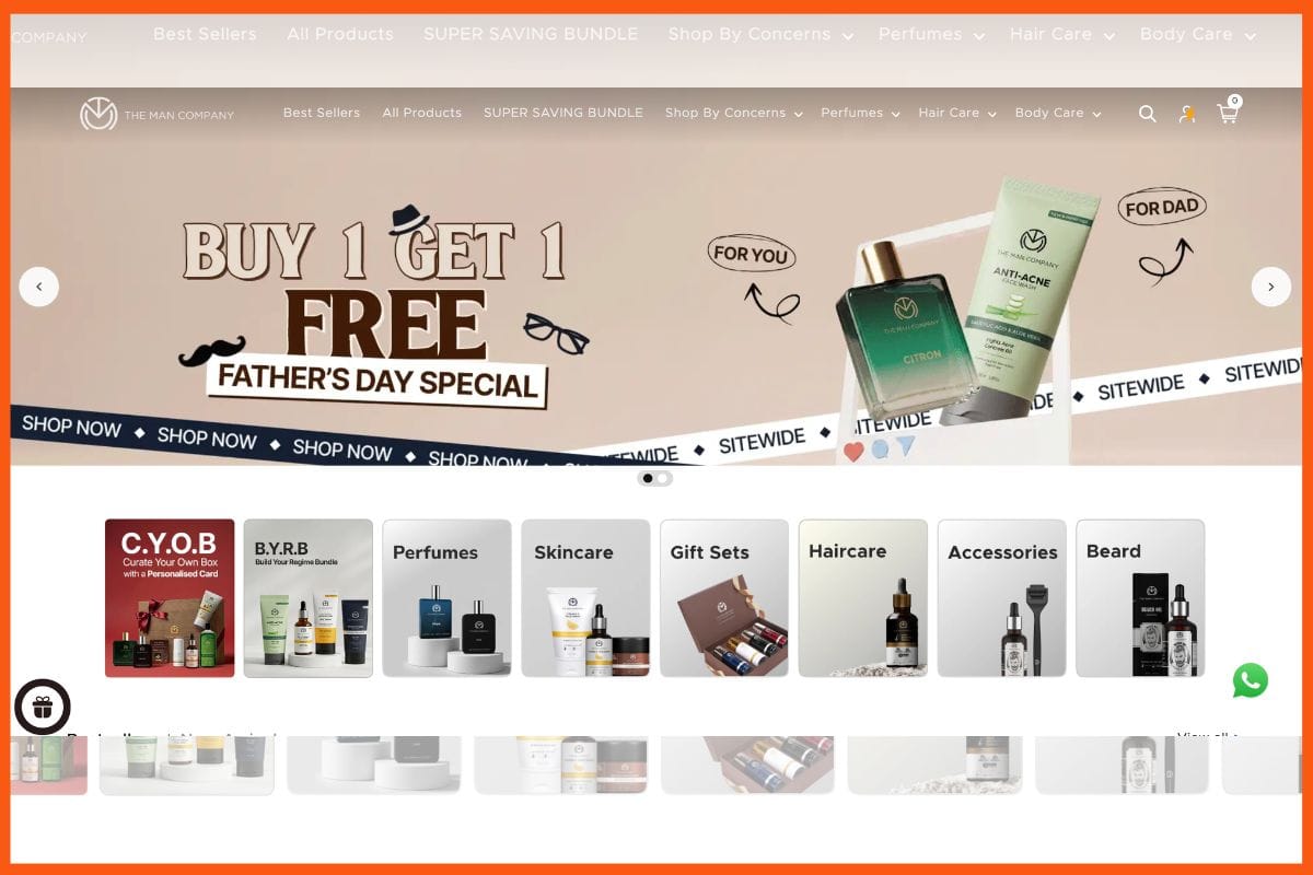 The Man Company - Indian Brands for Father’s Day Gifting