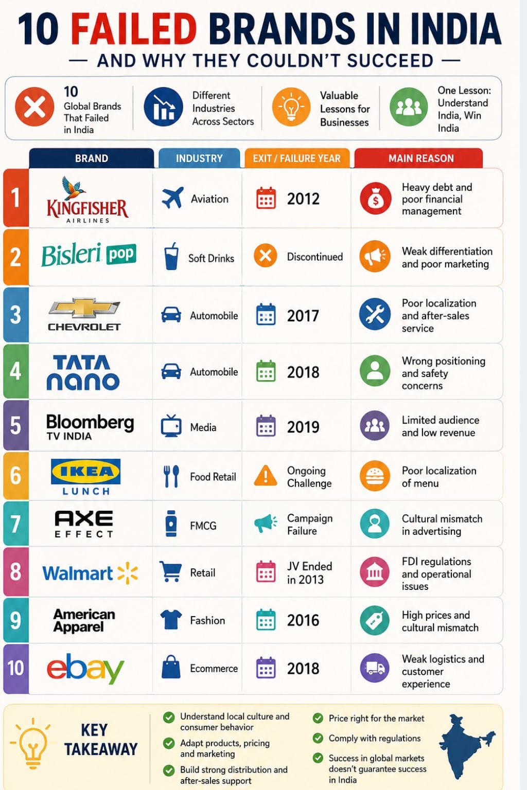 Failed Brands in India | Companies That Failed in India