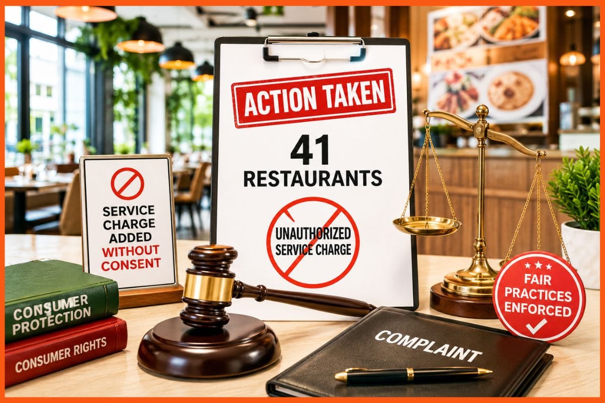 CCPA takes action against 41 restaurants for levying service charges without customer consent