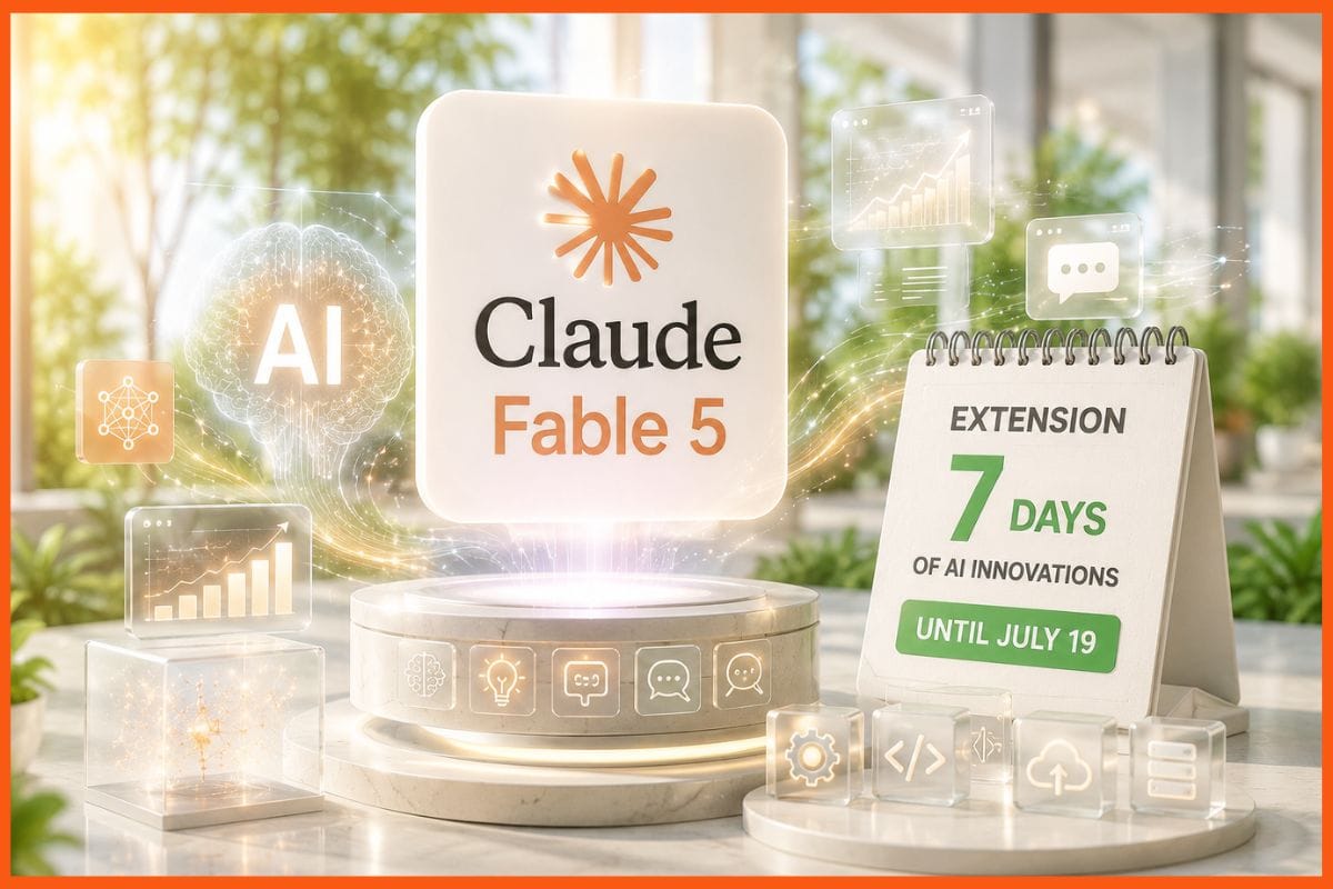 Claude Fable 5 extension brings 7 days of AI innovations until July 19