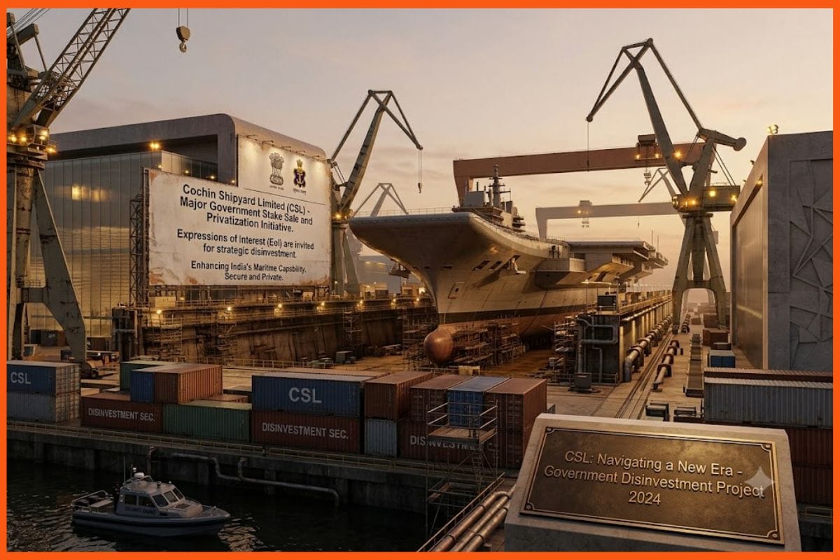 Government announces 5% Cochin Shipyard stake sale through OFS at INR 1,400 per share