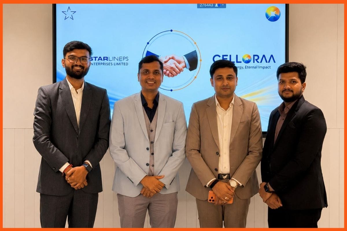 StarlinePS Enterprises Invests ₹160 Crore in Celloraa Energy to Build 1.2 GW Solar Cell Plant in Gujarat