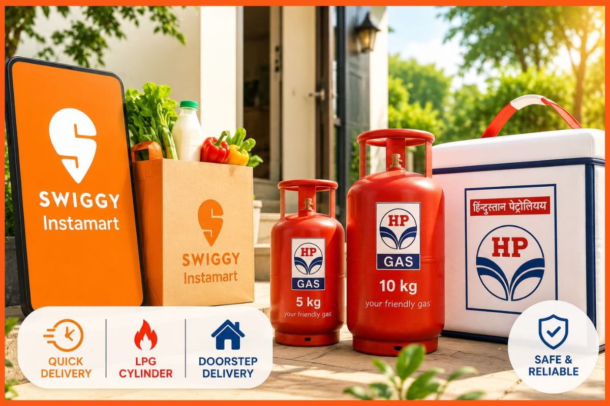 Swiggy expands quick commerce with HPCL doorstep LPG cylinder delivery service
