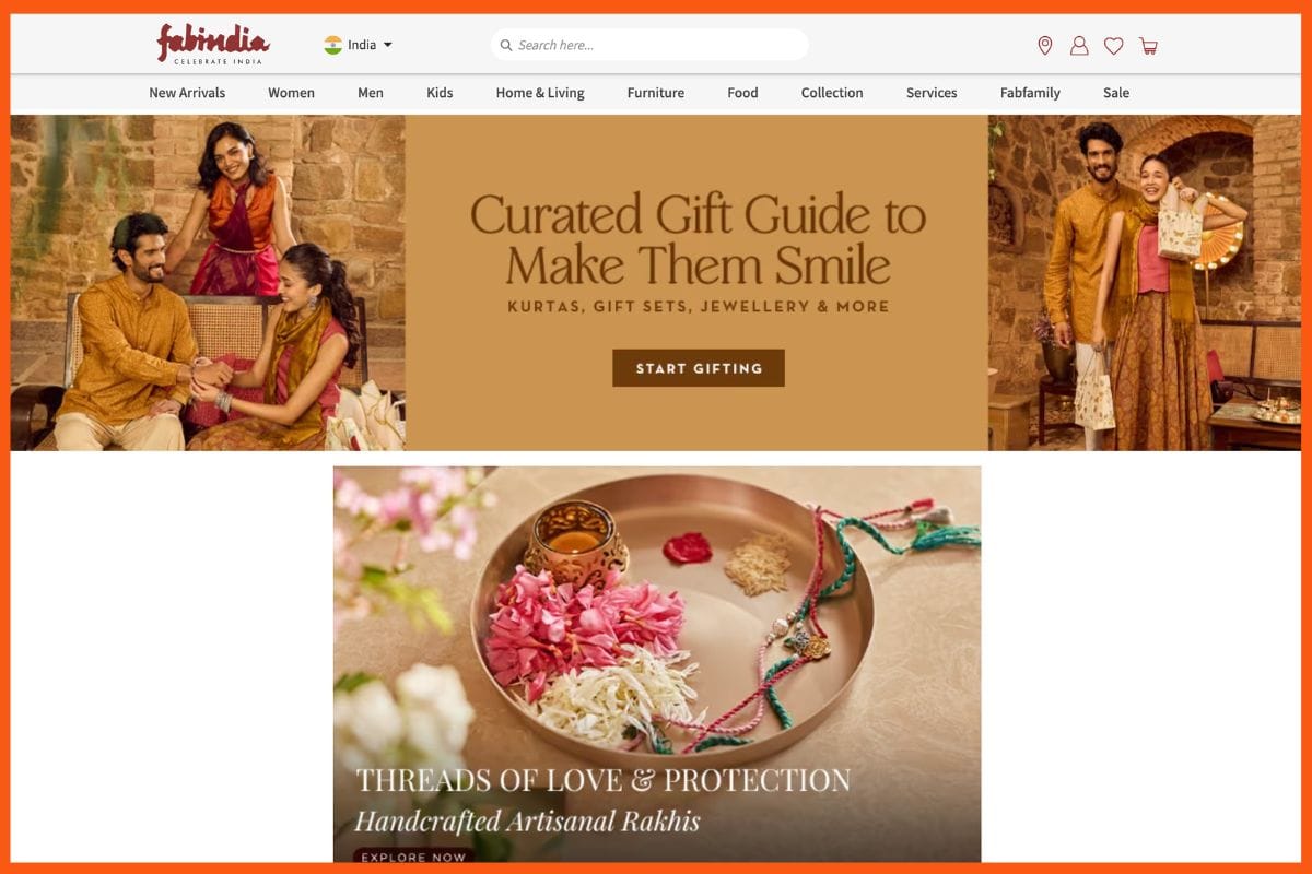 FabIndia - Best Indian Brands for Raksha Bandhan Gifting