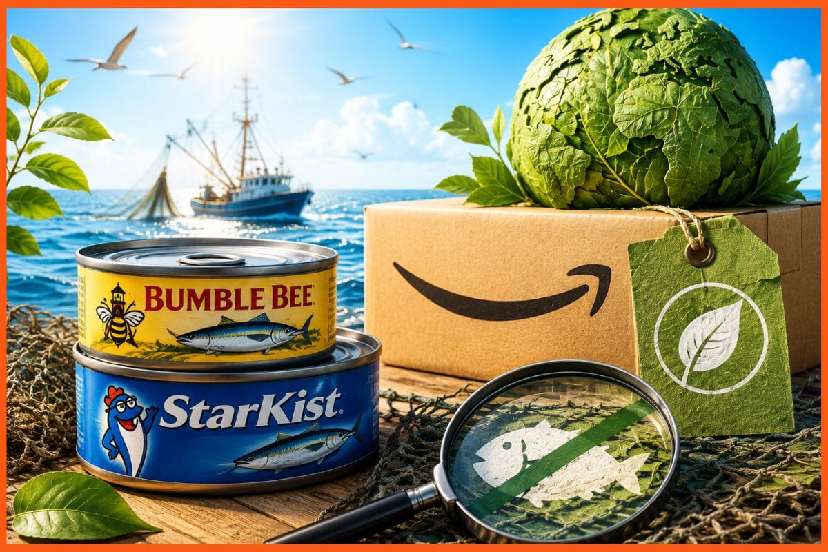 Amazon Accused of Greenwashing Seafood Under Bumble Bee, StarKist Brands