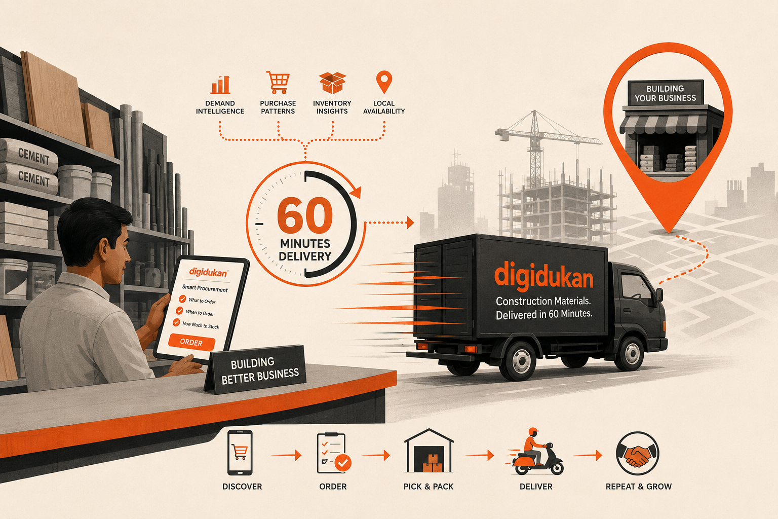Digidukan Raises ₹2 Crore in Angel Funding from United Plywood Directors to Bring 60-Minute Procurement to India’s Construction Retailers