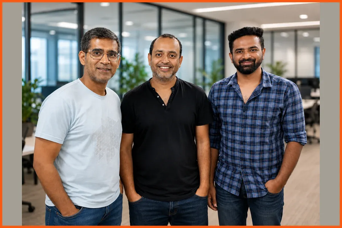 The three co-founders of Edgeverse, the Bengaluru edge AI perception startup that raised ₹3 crore from GVFL