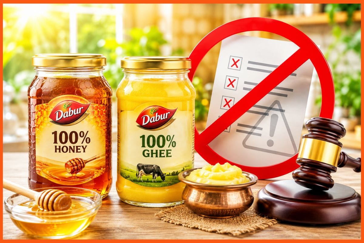 FSSAI Prohibits Dabur's '100% Honey' and '100% Ghee' Claims Over Labeling Violations