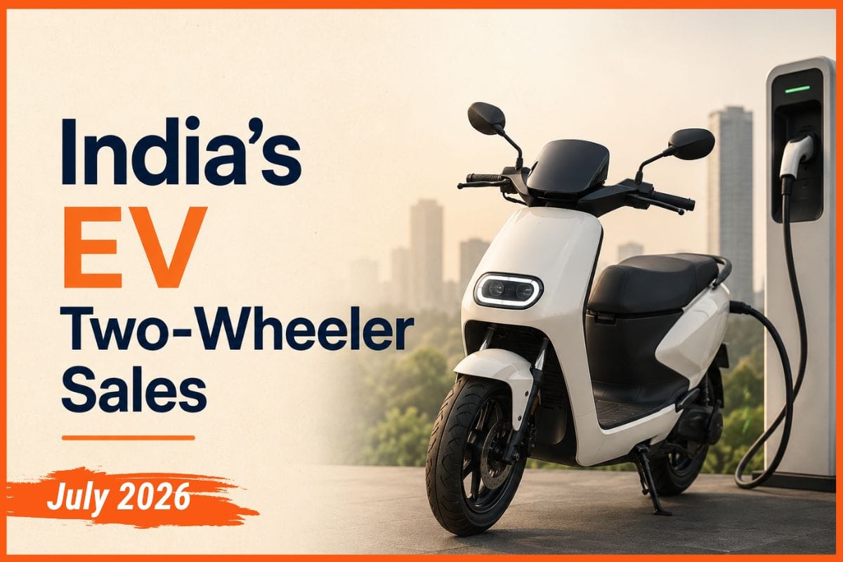 India's EV Two-Wheeler Sales Cross 2 Lakh Units for the First Time in July 2026, TVS Motor Leads the Charge