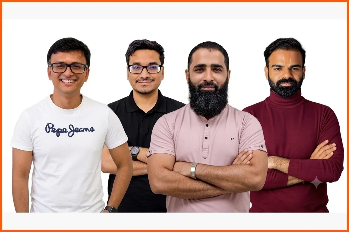 The four co-founders of InspeCity, the Thane-based in-space servicing startup that raised ₹100 crore in a pre-Series A round