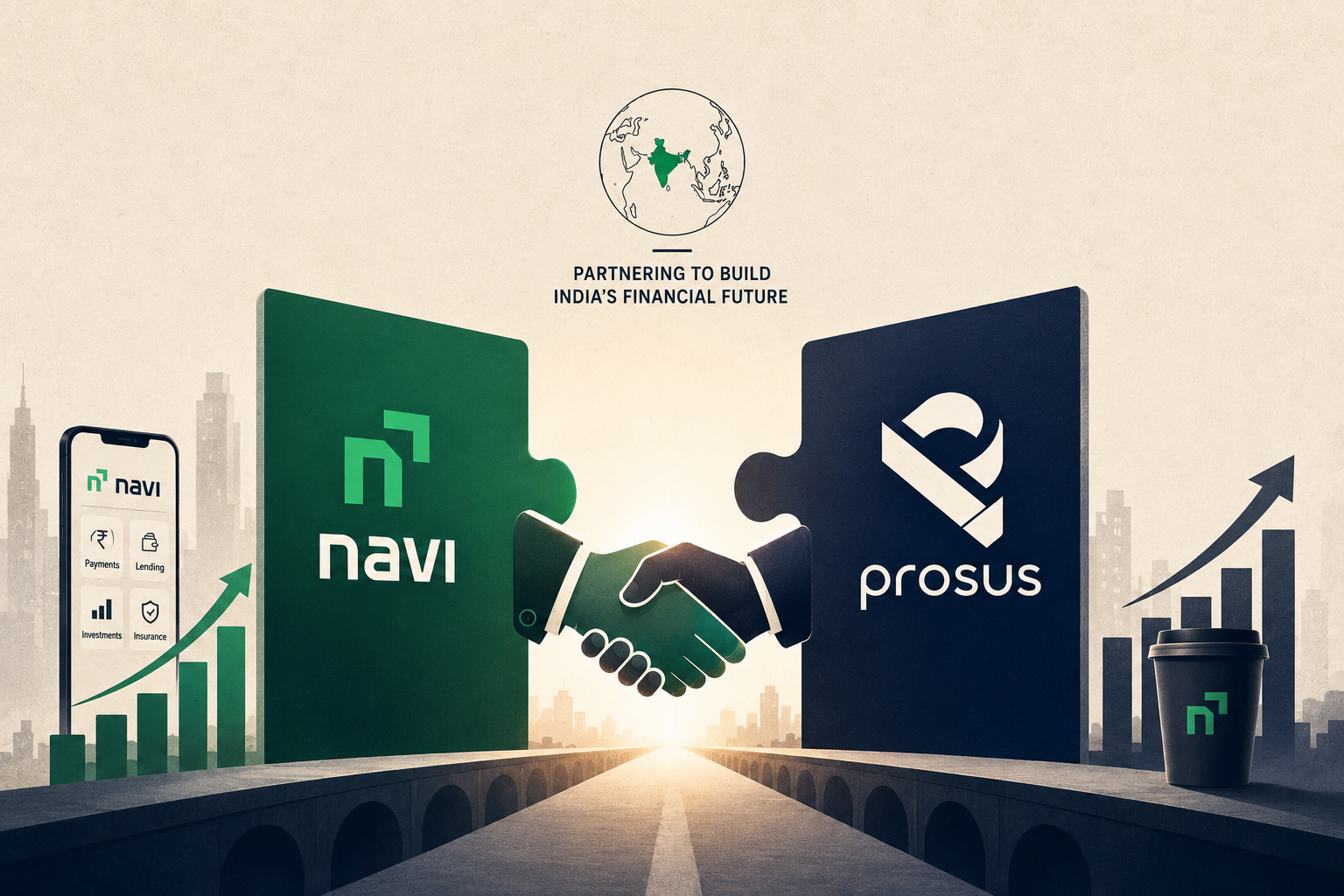 Navi announces investment of USD 100 million by Prosus