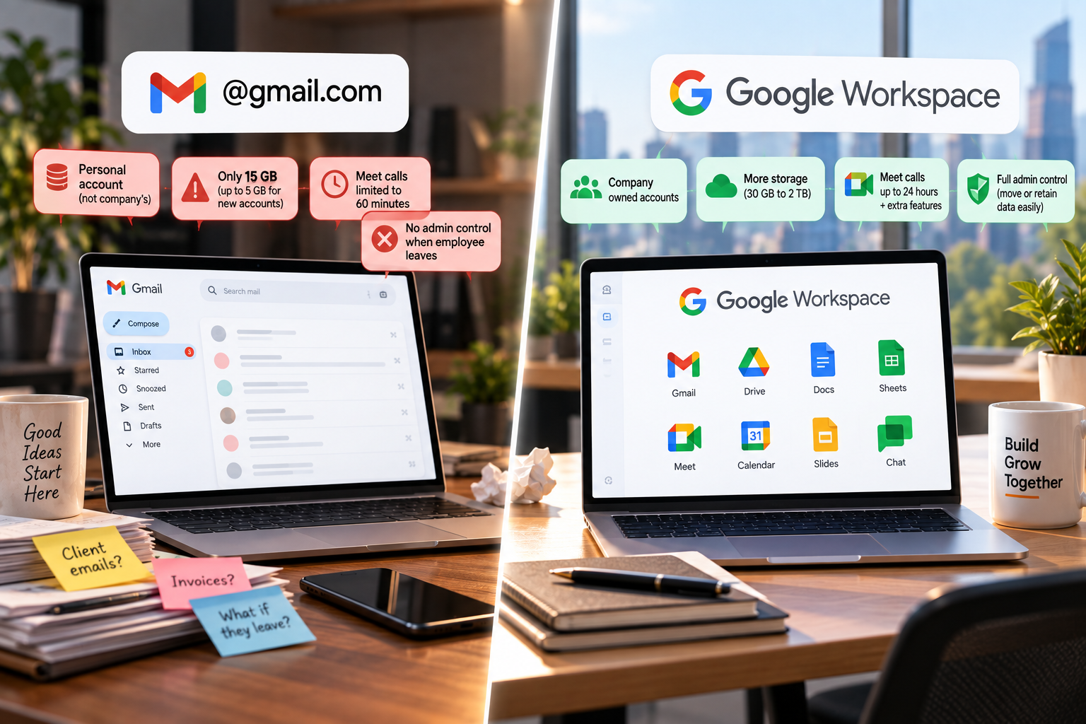 Free Gmail vs Google Workspace for Indian Startups