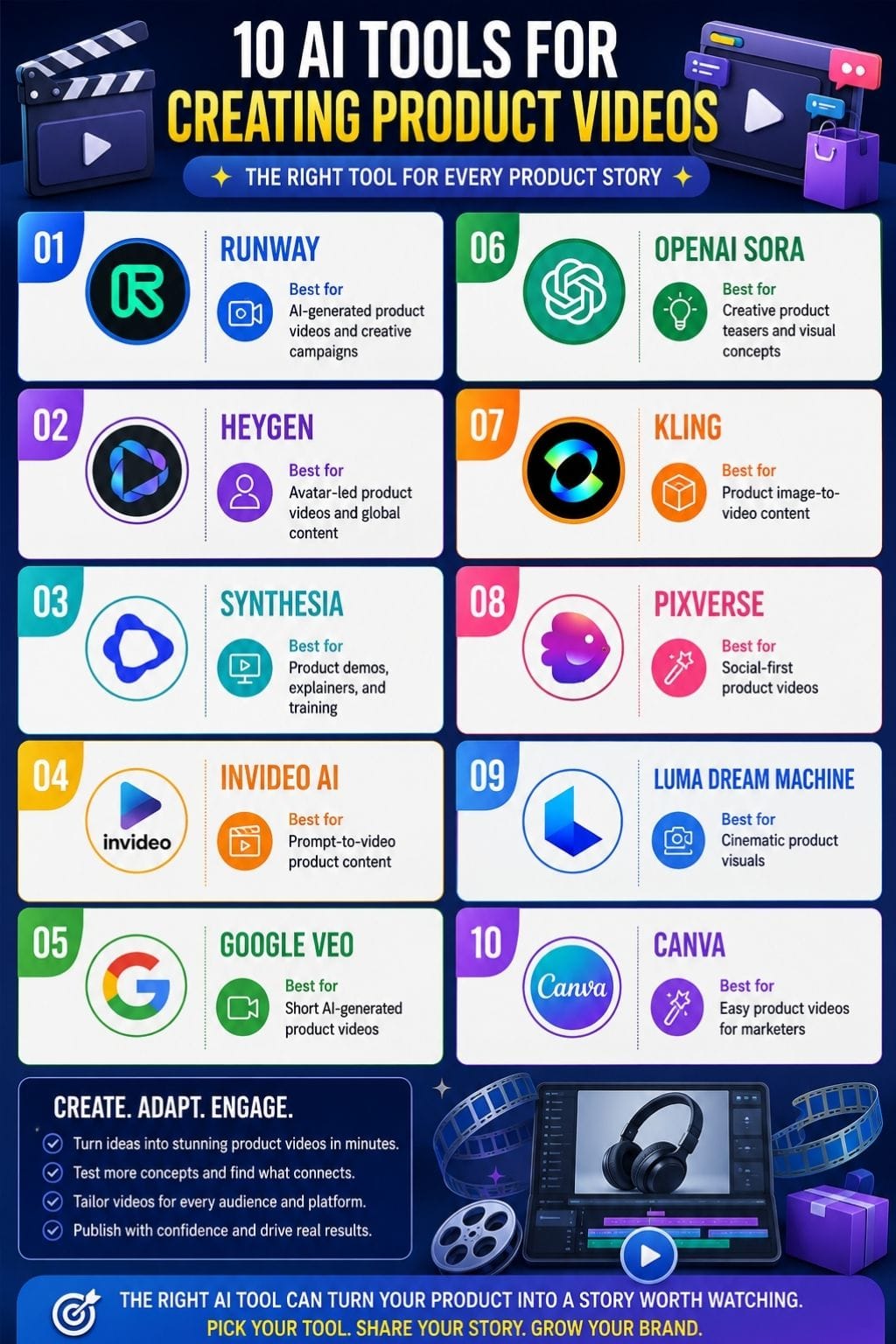 Best AI Tools for Creating Product Videos