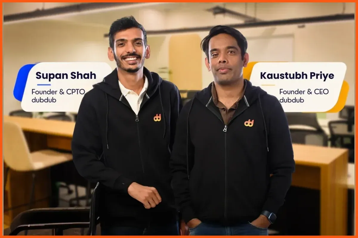 dubdub co-founders Supan Shah and Kaustubh Priye