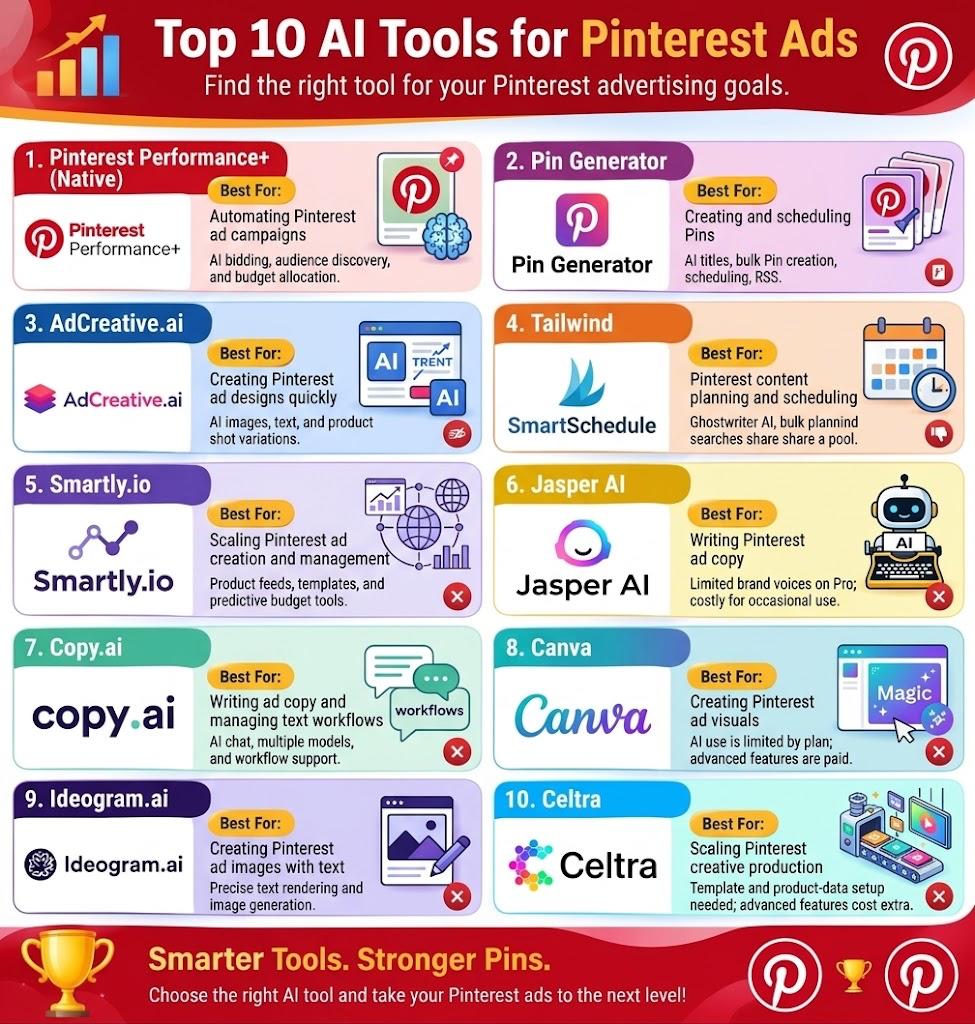 Best AI Tools for Pinterest Ads