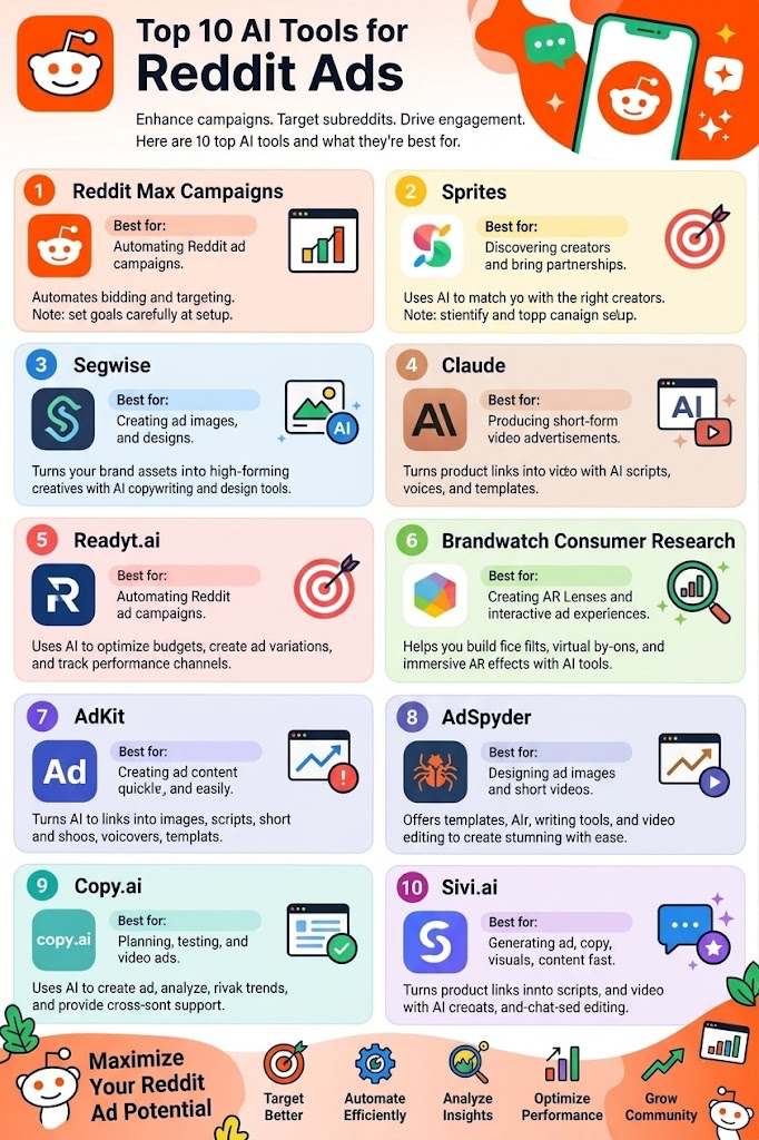 Best AI Tools for Reddit Ads
